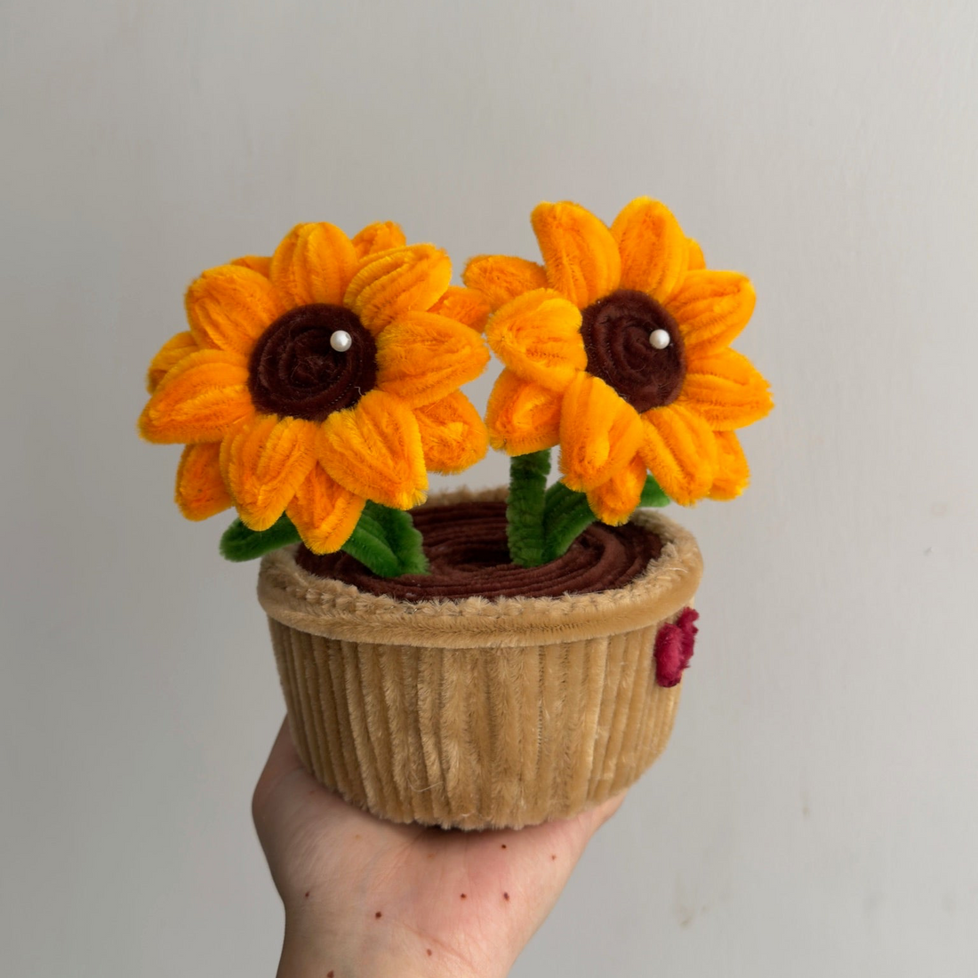 Twin Sunflower Pot